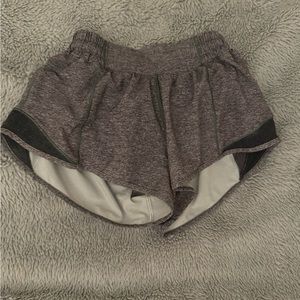 Heather Gray Lululemon Hotty Hot Shorts